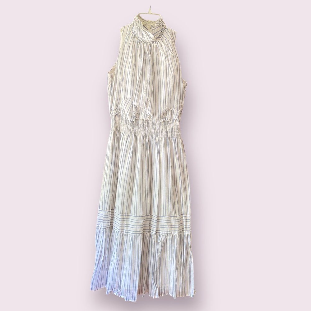NWT Just Taylor stripes midi length dress